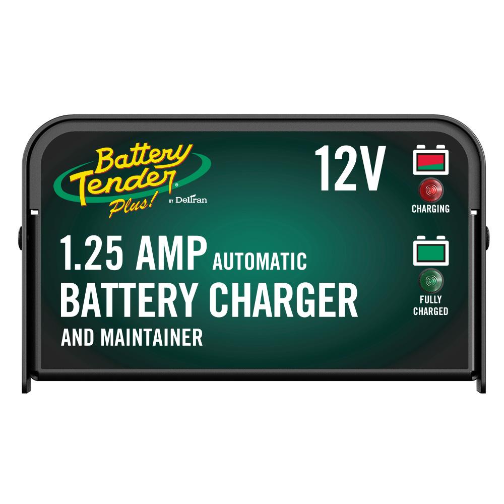 Chargeur de batterie 1,25 A et 12 V.