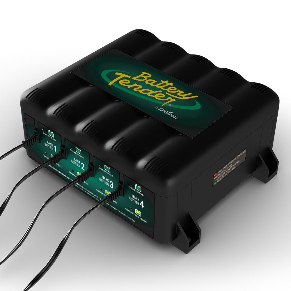 4 banques, chargeur de batterie 1,25 A 12 V