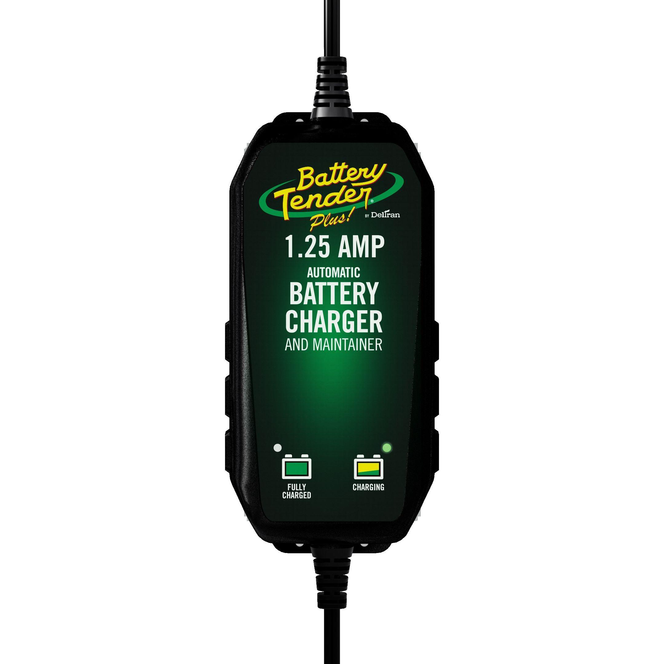 Chargeur de batterie 1,25 A et 12 V.