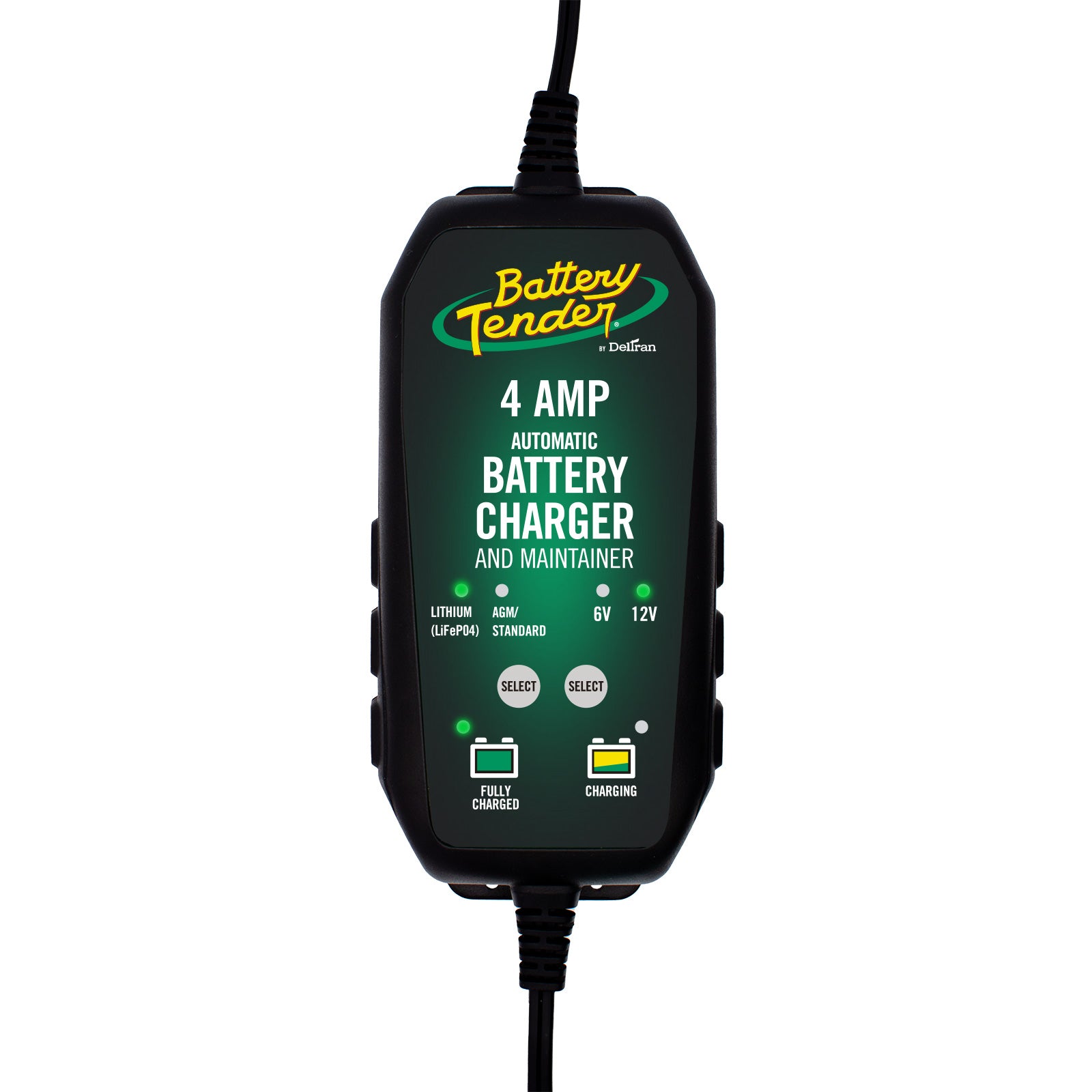 Battery Tender® 6V/12V, 4 Amp Lead Acid & Lithium Selectable Battery Charger - Available at Walmart