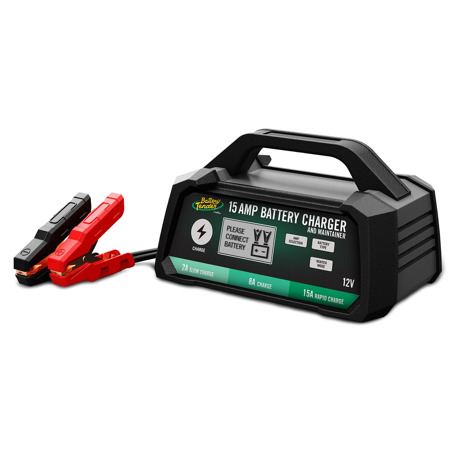 15 AMP / 8 AMP / 2 AMP Power Tender® Selectable Chemistry 12V Battery Charger