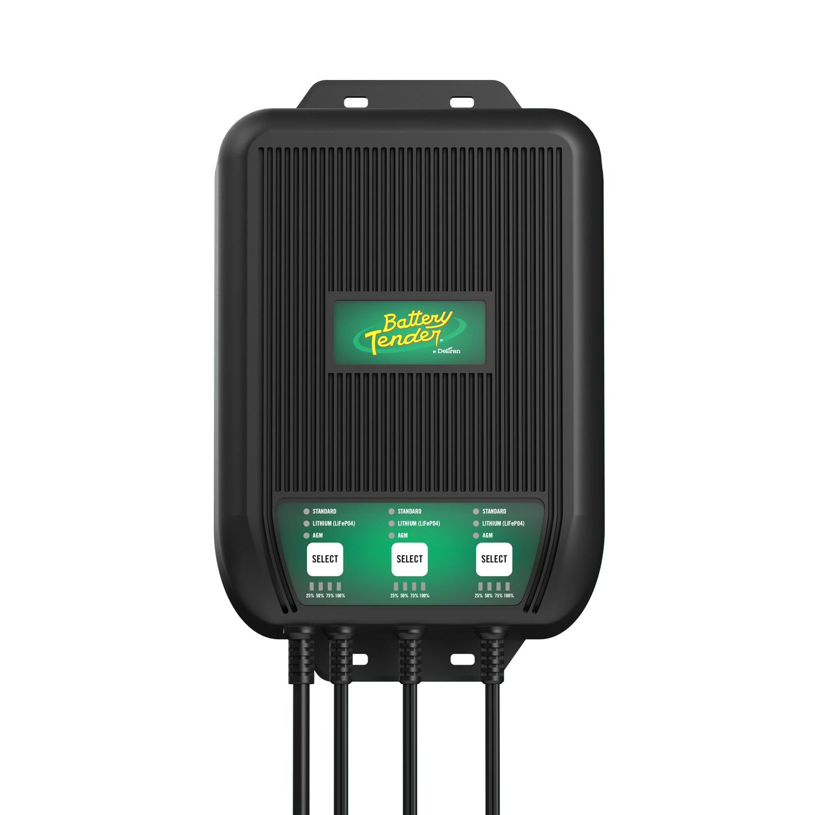 Cargador de batería WaveCharge Pro de 3 bancos, 12 V y 30 amperios