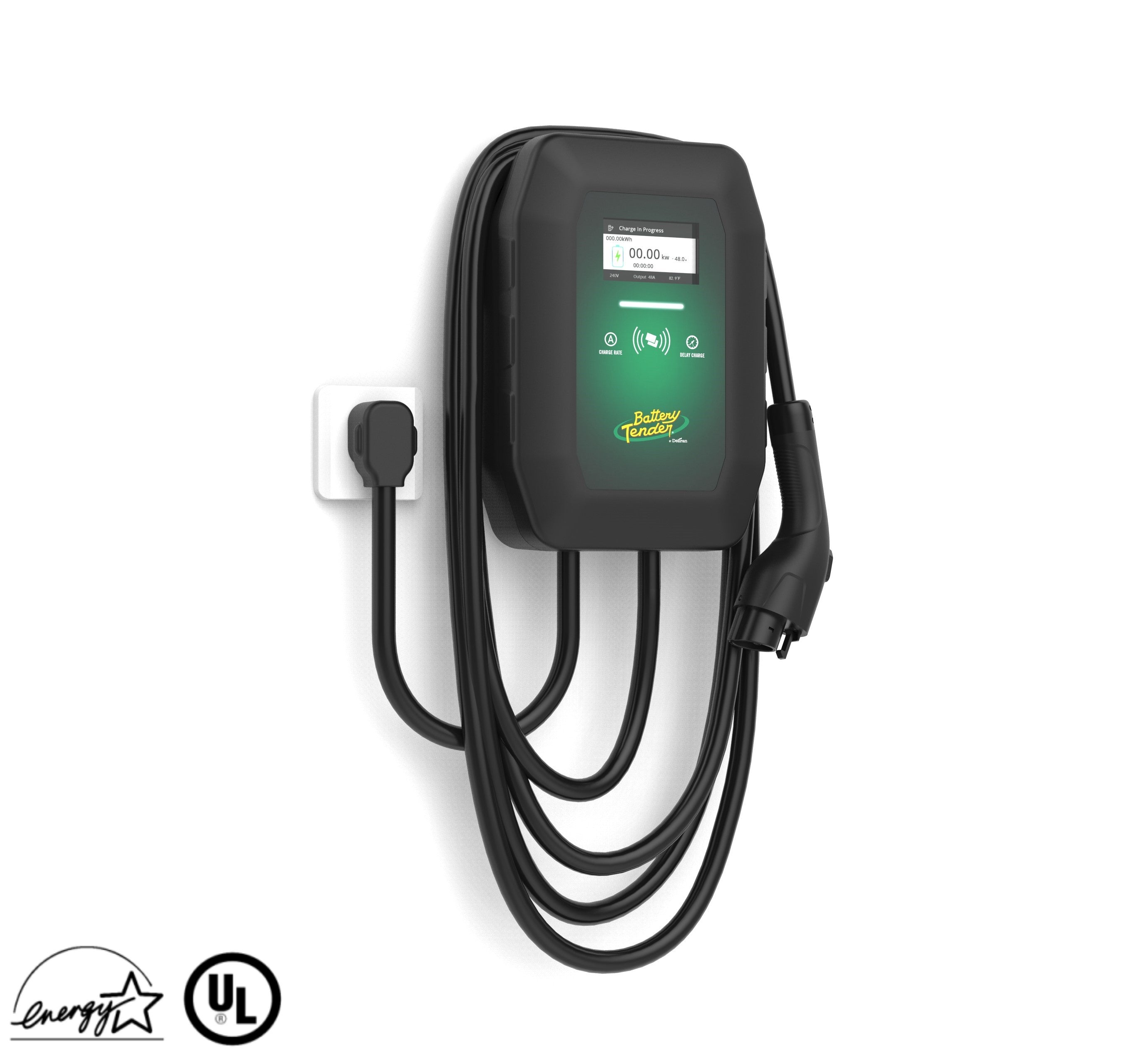 Chargeur EV intérieur et extérieur montable eCharge 48 AMP, niveau 2