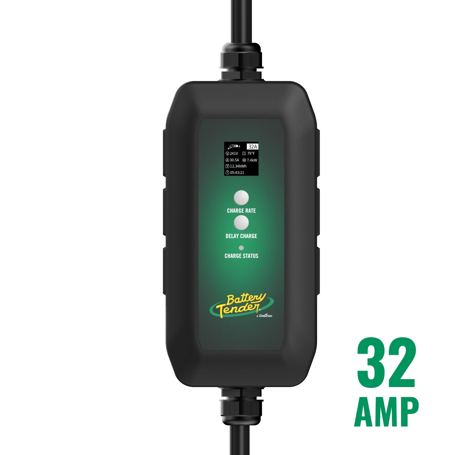 Chargeur de véhicule électrique portable eCharge 32 AMP, niveau 1+2