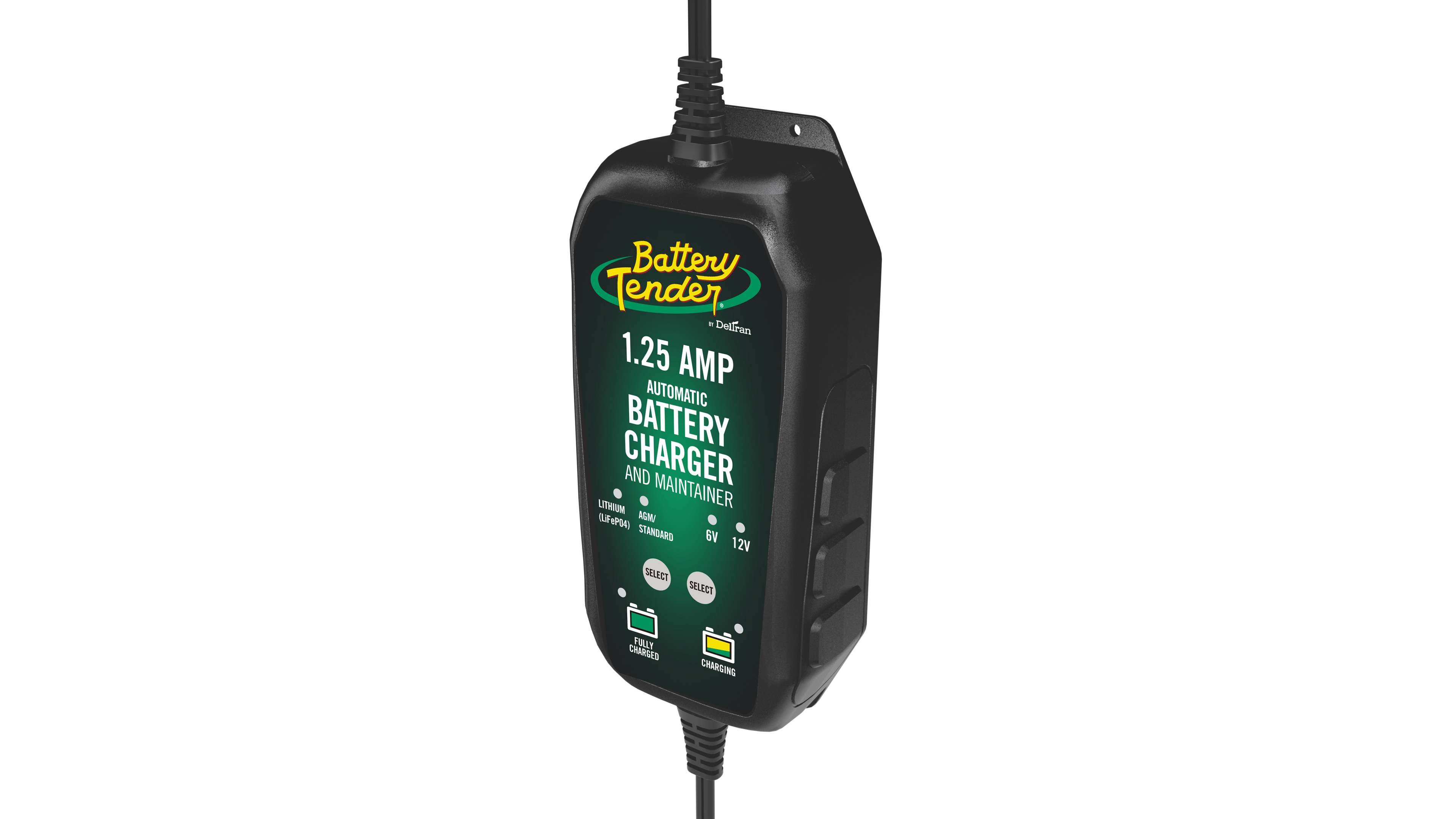 Battery Tender® 6V/12V, 1.25 Amp Lead Acid & Lithium Selectable Battery Charger - Available at Walmart